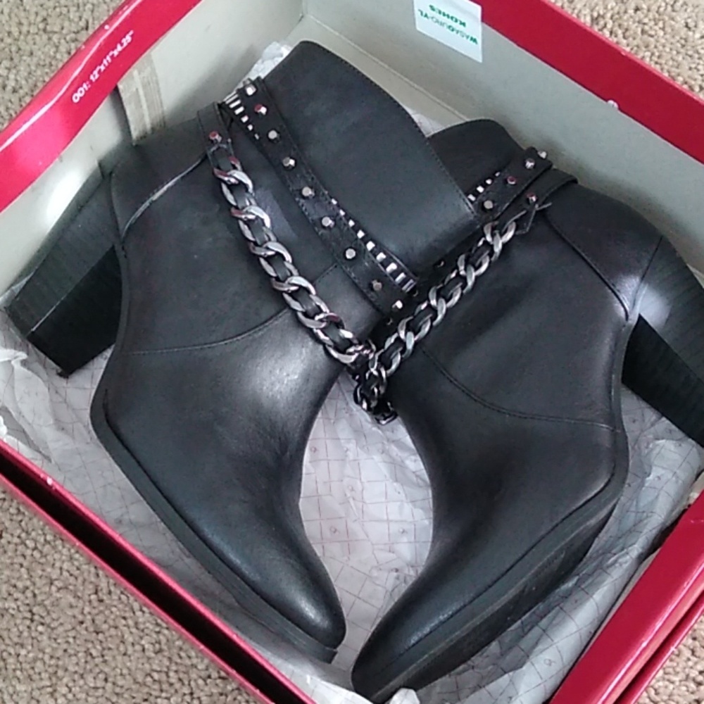Black ankle boots